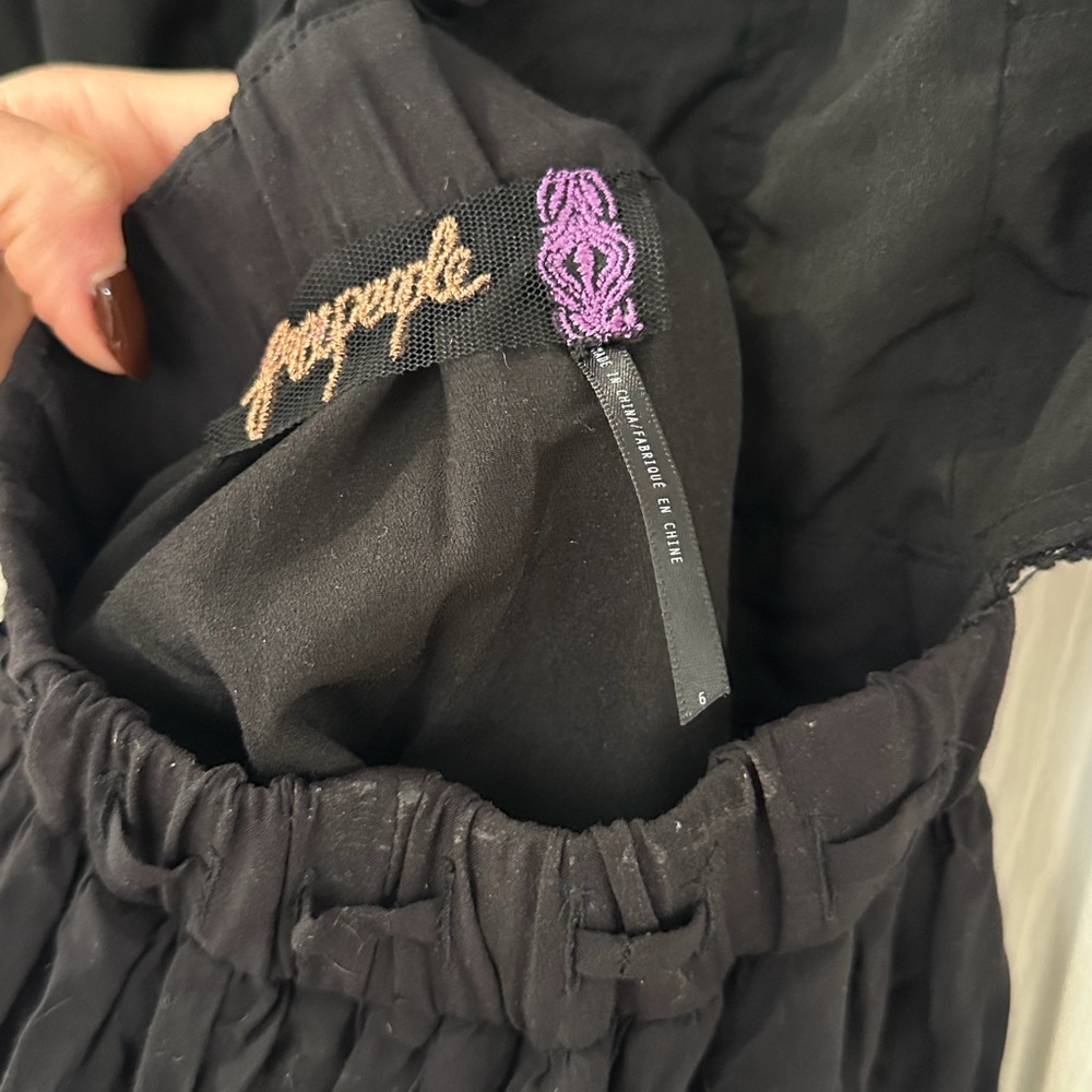 Free People Cut Out Mini Dress With Ruffles - Picture 7 of 7
